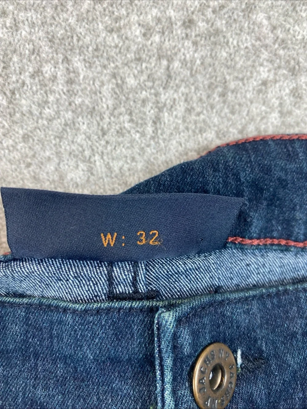 Jachs New York Straight Leg jeans Mens 32x30 Dark Wash Cotton Spandex